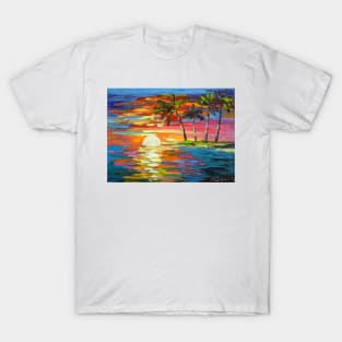 Dawn and palm trees T-Shirt